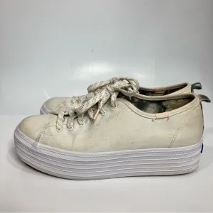 Keds Triple Up white canvas platform Sneakers size 8.5