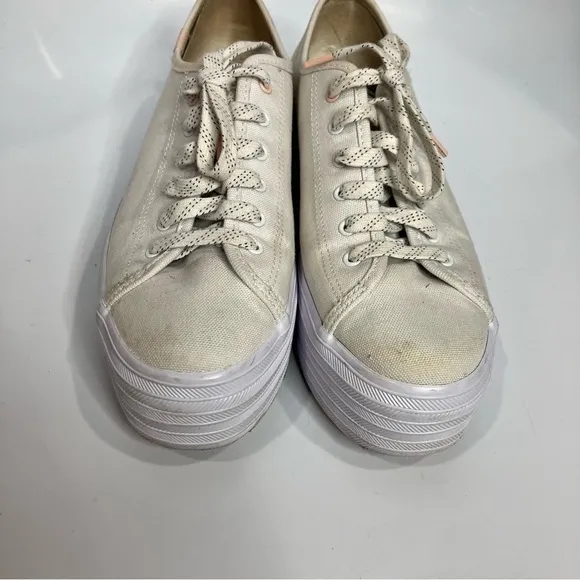 Keds Triple Up white canvas platform Sneakers size 8.5