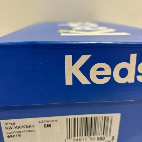 Keds Women’s Kickback Canvas Slip-On Sneakers White, Size 8 M