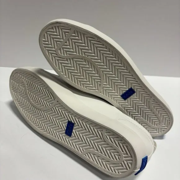 Keds Women’s Kickback Canvas Slip-On Sneakers White, Size 8 M