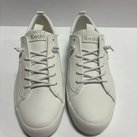 Keds Women’s Kickback Canvas Slip-On Sneakers White, Size 8 M