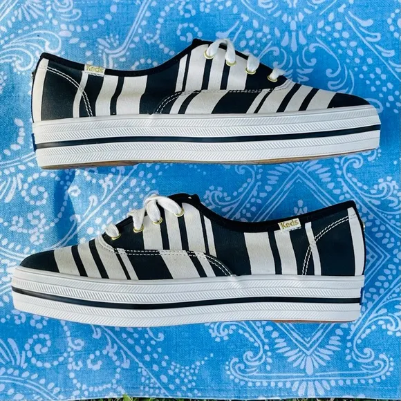 KEDS x KATE SPADE TRIPLE UP PLATFORM SNEAKERS SIZE 8.5