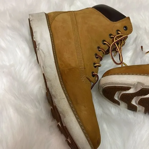Keeley Field Timberland Lace Up Wheat Nubuck Boots A18