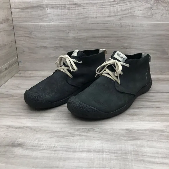 Keen Ankle Boots Mens 13 Mosey Black Nubuck Leather Lace Up Chukka Shoes