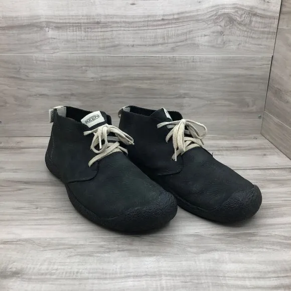 Keen Ankle Boots Mens 13 Mosey Black Nubuck Leather Lace Up Chukka Shoes