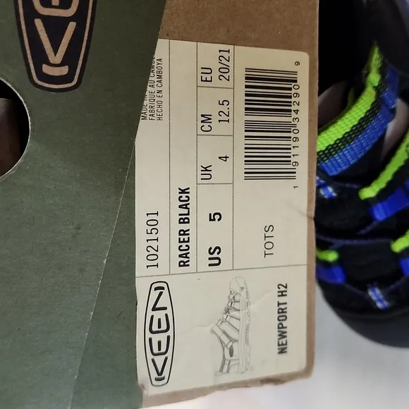 Keen baby shoes nee size 5 Raver Black. C2