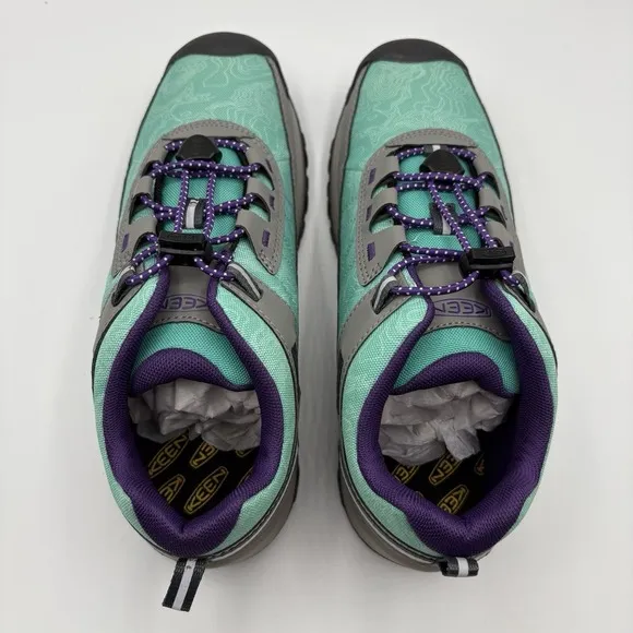 Keen Big Kids Size 4 Targhee Vent Sport Hiking Shoes Waterfall Vapor New Unisex