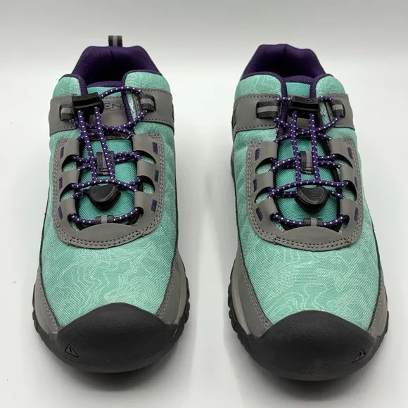 Keen Big Kids Size 4 Targhee Vent Sport Hiking Shoes Waterfall Vapor New Unisex