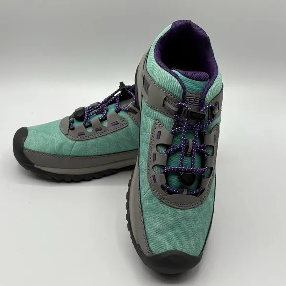 Keen Big Kids Size 4 Targhee Vent Sport Hiking Shoes Waterfall Vapor New Unisex