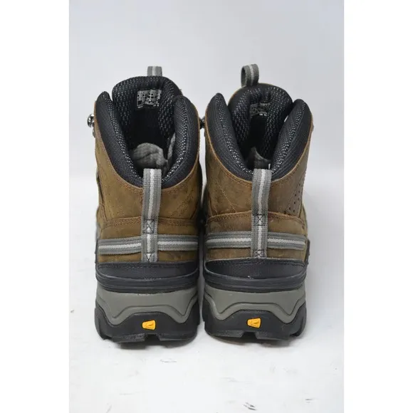 Keen Gypsum Boots Mens Sz 8 Brown Leather High Top Hiking Work Waterproof Shoes