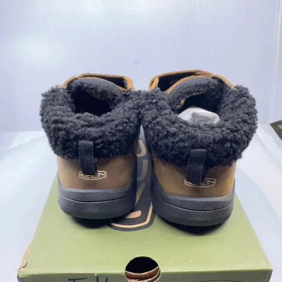 Keen Kids  Chukka Boots Kootenay IV Mid Hook &amp; Loop Ankle Shoes Brown Size 11