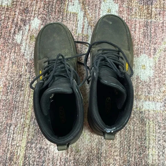 Keen Men’s Composite Toe Waterproof High Top Lace Up Boots Size 9
