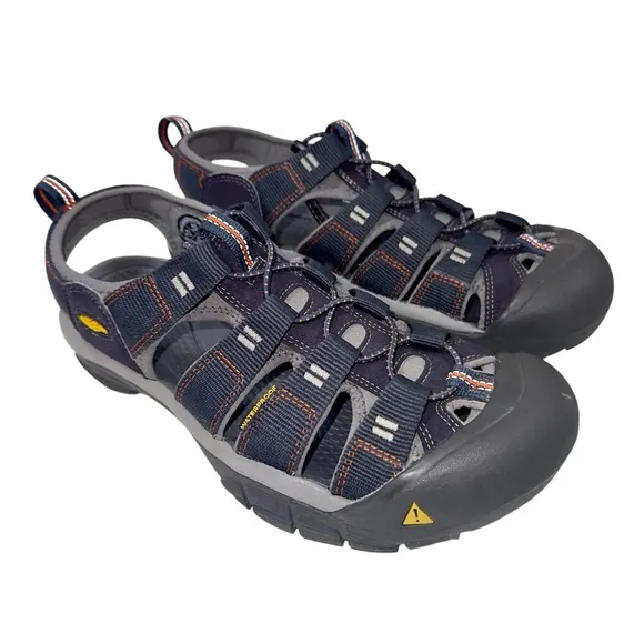 KEEN Men’s Size 10 Newport H2 Closed Toe Water Sandals Dark Blue Hiking Outdoors