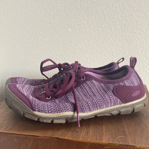 Keen Purple Contour Arch Lace Up Sneakers Shoes, Women’s 9.5, 1018997
