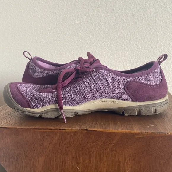 Keen Purple Contour Arch Lace Up Sneakers Shoes, Women’s 9.5, 1018997