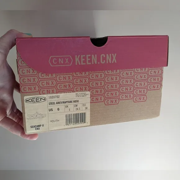 Keen Seacamp Youth Sandals in Gray &amp; Rose
