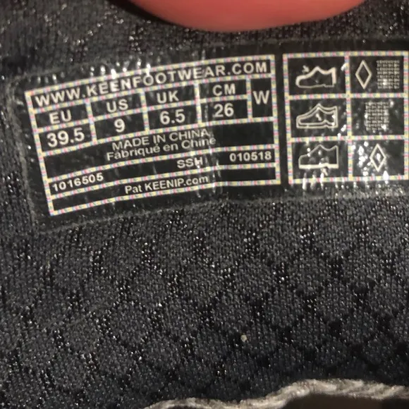 Keen Terradora Waterproof Mid Hiking Boots Shoes Size 9.5 Black Grey