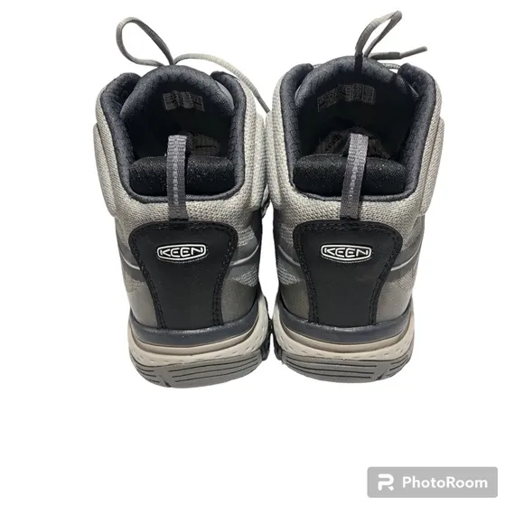 Keen Terradora Waterproof Mid Hiking Boots Shoes Size 9.5 Black Grey