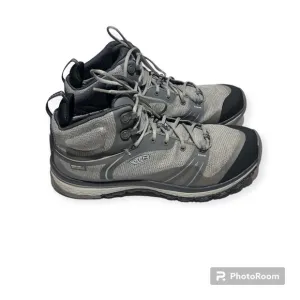 Keen Terradora Waterproof Mid Hiking Boots Shoes Size 9.5 Black Grey
