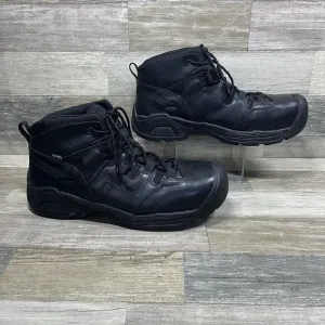 KEEN Utility Boots Mens 11 EE Black Detroit XT Mid Composite Toe Waterproof Work