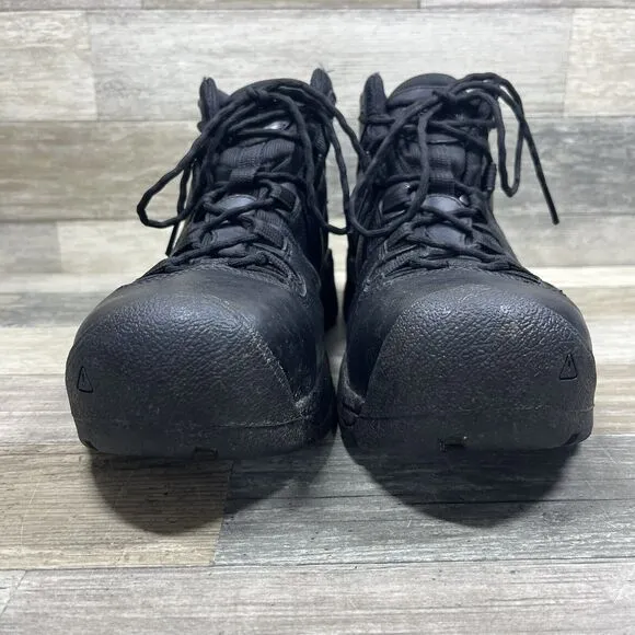 KEEN Utility Boots Mens 11 EE Black Detroit XT Mid Composite Toe Waterproof Work