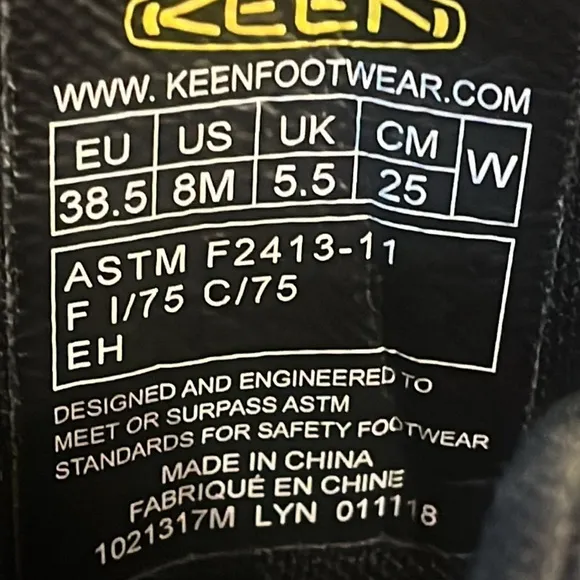 Keen Utility Composite Toe Boots size 8M
