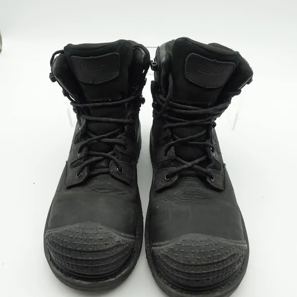 Keen Utility Men Size 9.5 D Boots Black Leather Carbon Toe Work Shoes Waterproof