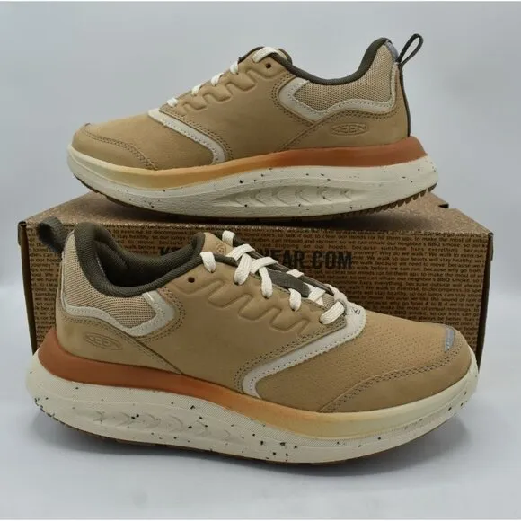 Keen Womens Size 10 WK400 Leather Safari Birch Walking Shoes Sneakers