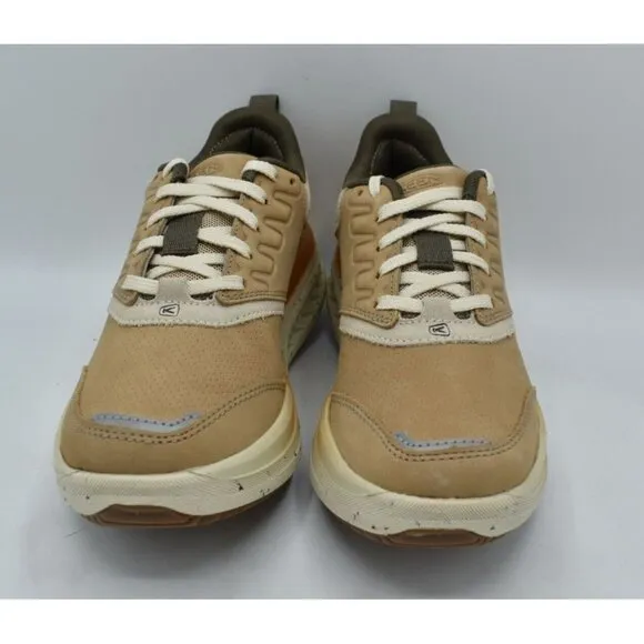 Keen Womens Size 10 WK400 Leather Safari Birch Walking Shoes Sneakers