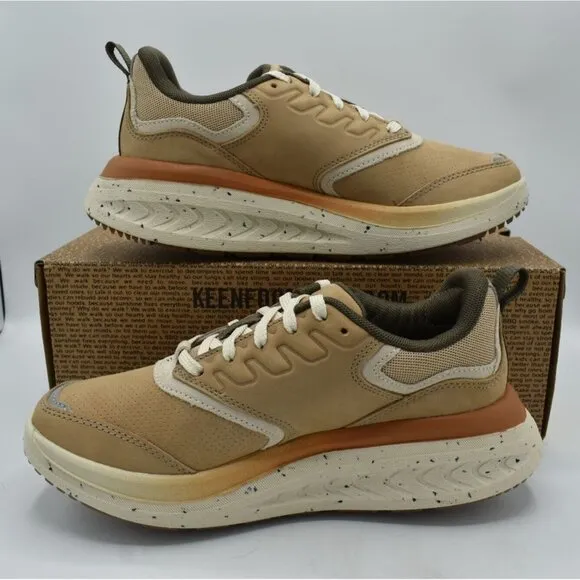 Keen Womens Size 10 WK400 Leather Safari Birch Walking Shoes Sneakers