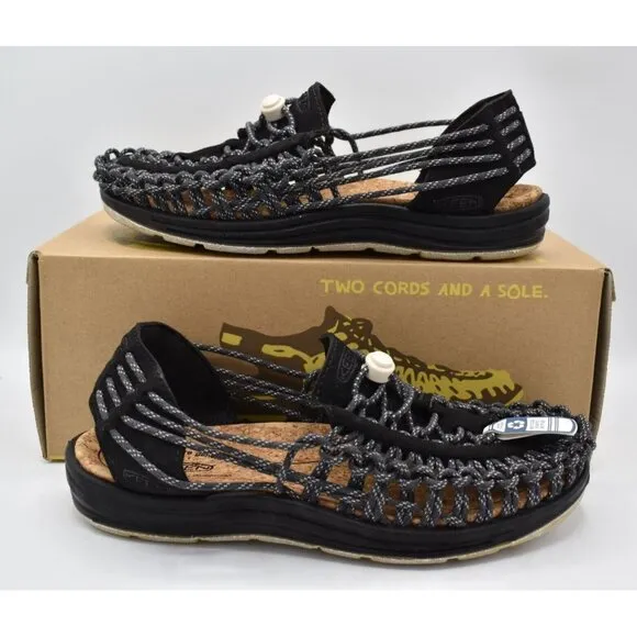 Keen Womens Size 9.5 Uneek II Harvest Black Sandals Shoes