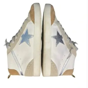Kellparker Molly High-Top Metallic Star Sneakers - 8