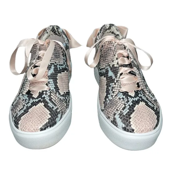 Kennel &amp; Schmenger Rose Snake Platform Sneaker