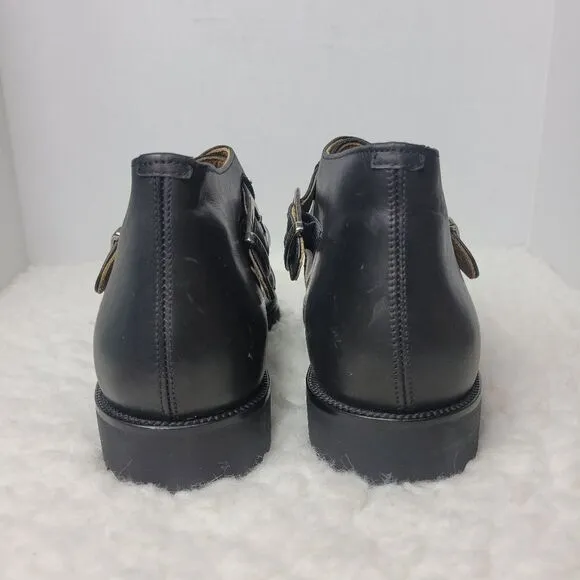 Kenneth Cole New York Men's Boots Size 11 Double Buckle Side Black Chukka Shoes
