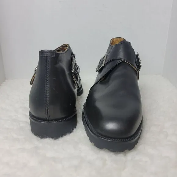 Kenneth Cole New York Men's Boots Size 11 Double Buckle Side Black Chukka Shoes