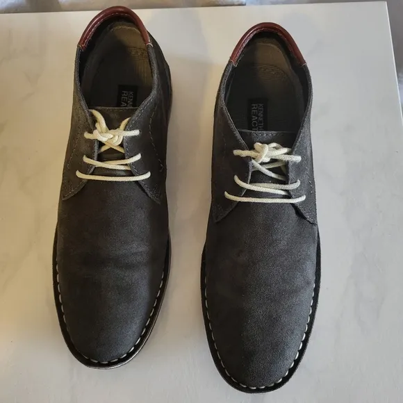 Kenneth Cole Reaction Men's Ankle Chukka Suede Boots, Size 10.5 Gray