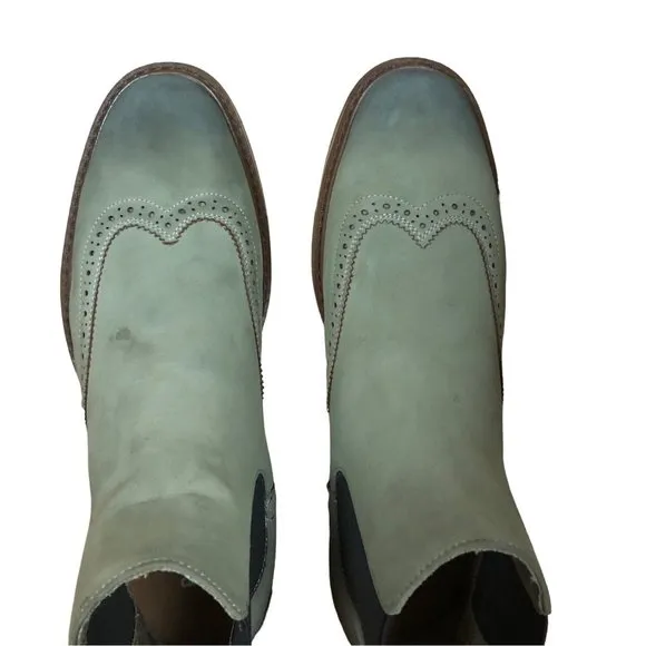 Kenneth Cole Reaction Men's Wingtip Chelsea Boots Size 9 Pre Owned