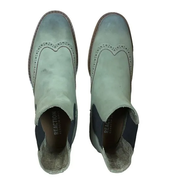 Kenneth Cole Reaction Men's Wingtip Chelsea Boots Size 9 Pre Owned