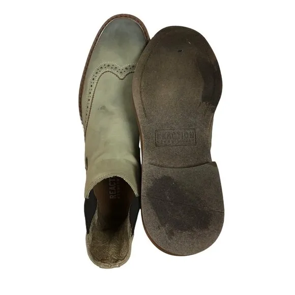 Kenneth Cole Reaction Men's Wingtip Chelsea Boots Size 9 Pre Owned