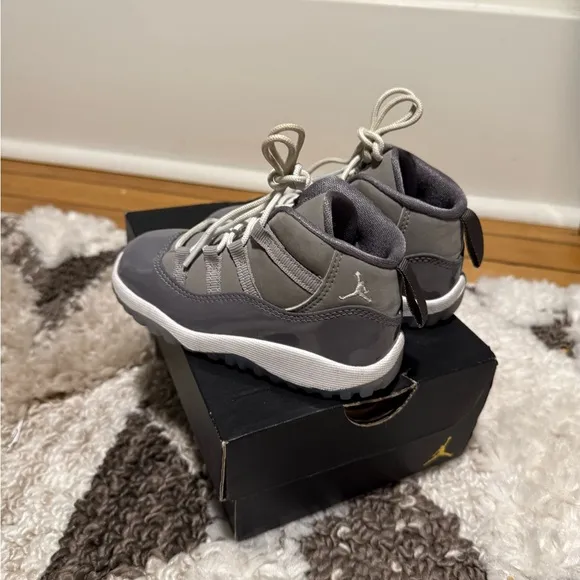 Kids Cool Grey Jordan Retro 11s