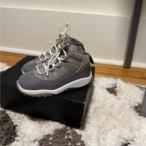 Kids Cool Grey Jordan Retro 11s