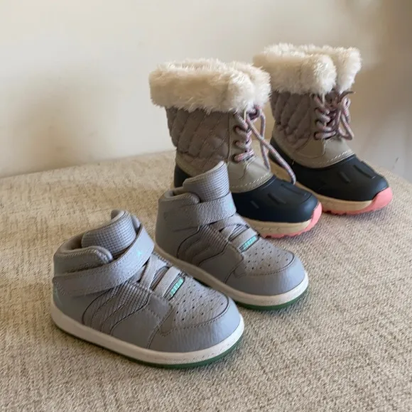 Kids Jordan and boot shoe bundle