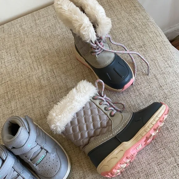 Kids Jordan and boot shoe bundle