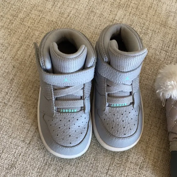 Kids Jordan and boot shoe bundle