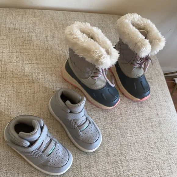 Kids Jordan and boot shoe bundle