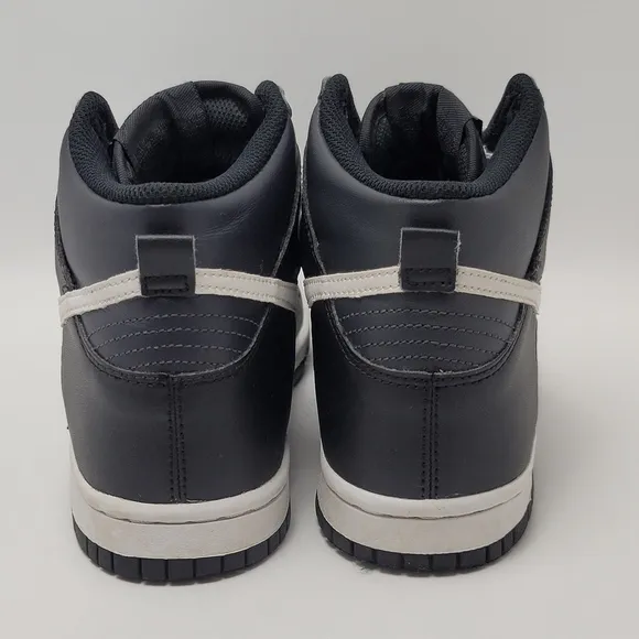 Kids Nike Dunk Venom Anthracite High Top Sneakers Black White DH9751-001 Size 4Y