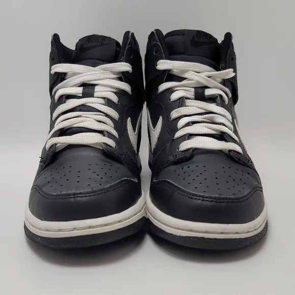 Kids Nike Dunk Venom Anthracite High Top Sneakers Black White DH9751-001 Size 4Y