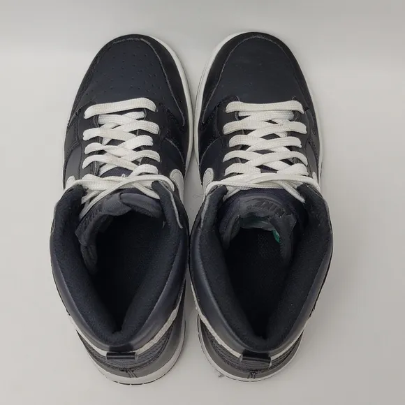 Kids Nike Dunk Venom Anthracite High Top Sneakers Black White DH9751-001 Size 4Y