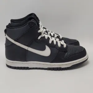Kids Nike Dunk Venom Anthracite High Top Sneakers Black White DH9751-001 Size 4Y