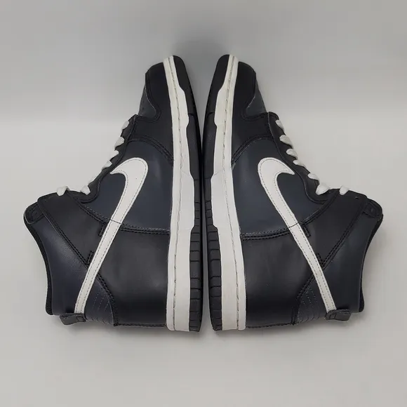 Kids Nike Dunk Venom Anthracite High Top Sneakers Black White DH9751-001 Size 4Y